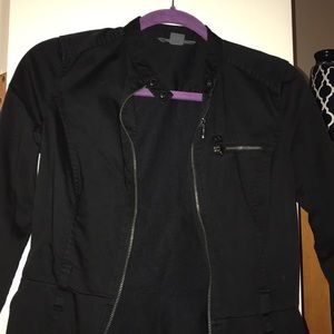 Armani Exchange Motorcycle Dress with Belt